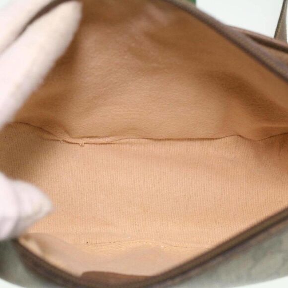 GUCCI GG Canvas Web Sherry Line Shoulder Bag Beige Red Green - Picture 10 of 15